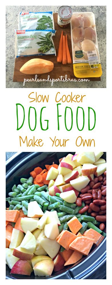 DIY Slow Cooker Dog Food - 1/4 Cup Twice a day with sprinkle of dry food for Chella. 1/2 Cup twice a day for Sammy.