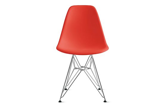Eames® Molded Plastic Wire-Base Side Chair (DSR)