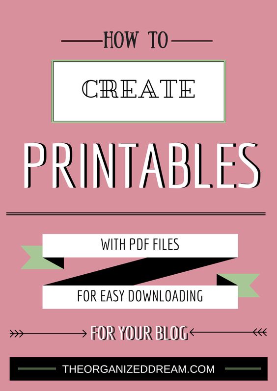 Easy tutorial to create your own #printables