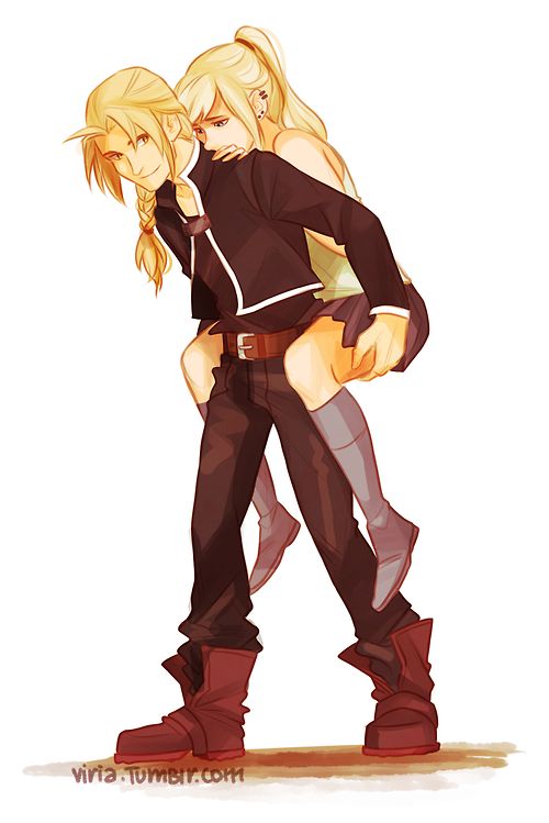 edward and winry from fma #anime