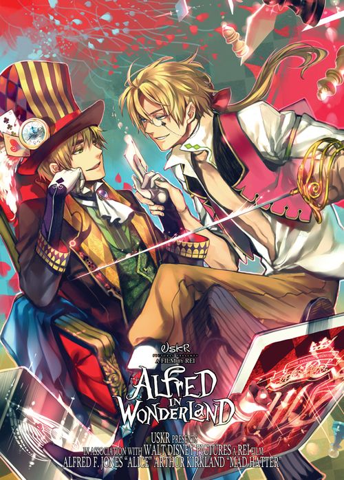 extremely well done. Hetalia / Alice in Wonderland crossover