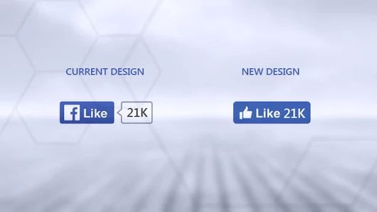 Facebook redesigns the like button recently. From now on, you’ll no longer see the usual Facebook logo on those notable tiny blue share buttons. Instead a new “thumbs up” symbol will replace it.