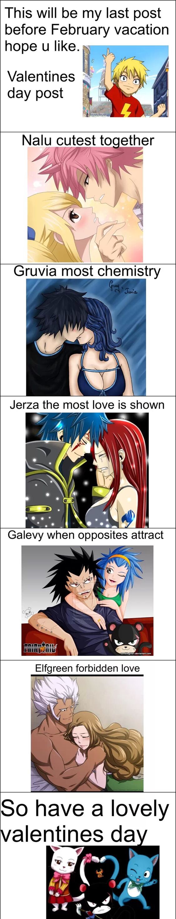 Fairy tail couples!!!!! Also this isn't my last post