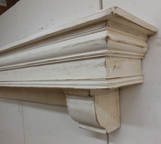 French Country Mantle with corbels Fireplace by LynxCreekDesigns