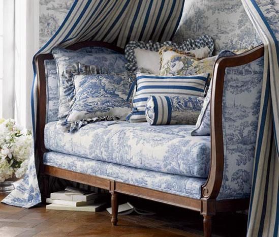 French Toile (blue)