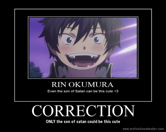 funny blue exorcist posters | deviantART: More Like Rin Motivational by Nightmare-maker