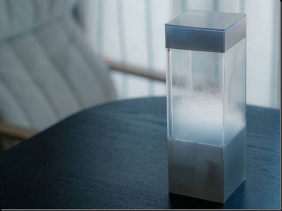 Future technology The weather in transparent box