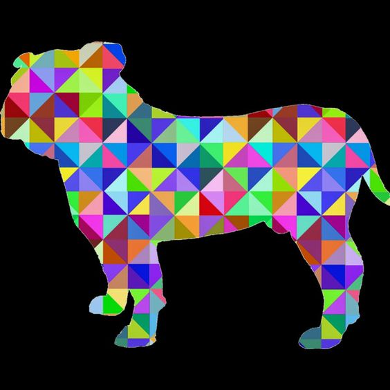 Geometric Bulldog T Shirt By MrKyle Design By Humans