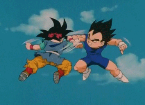 Goku jr and Vegeta jr.