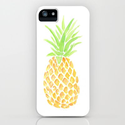 Great Gift! Pineapple Watercolor iPhone & iPod Case