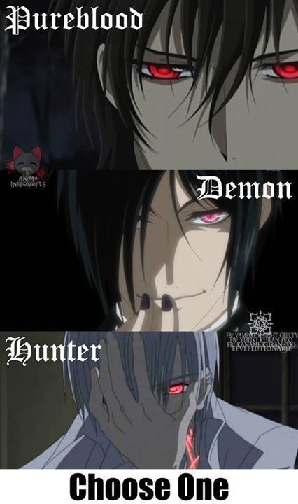 heheh i can´t choose one,well i did not see black  of vampire knights i was stuckon zero a