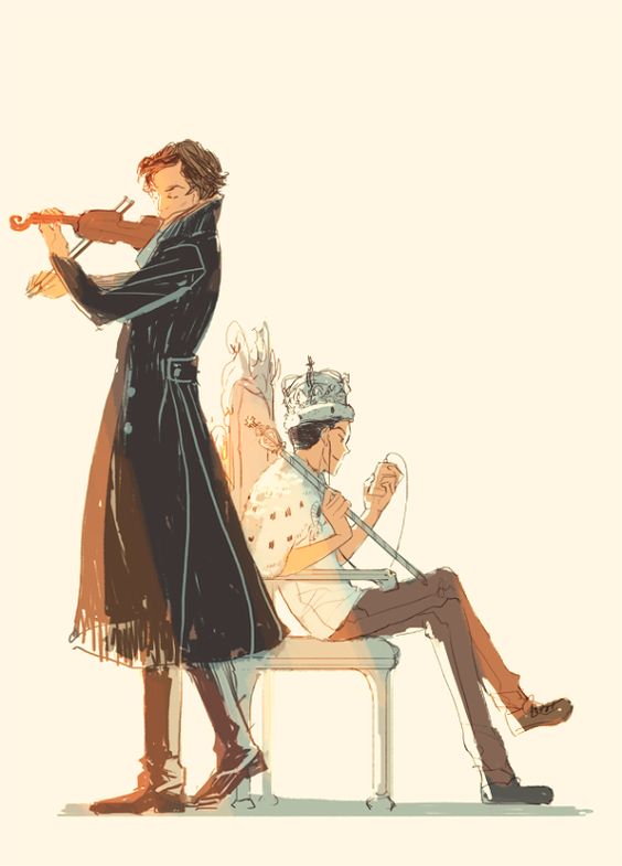 Hey look Sherlock, and Moriarty hangin out like normal  Well normal from Sherlock, and Moriartys point of view I guess