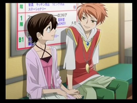 Hikaru and Haruhi from the Ouran DS game