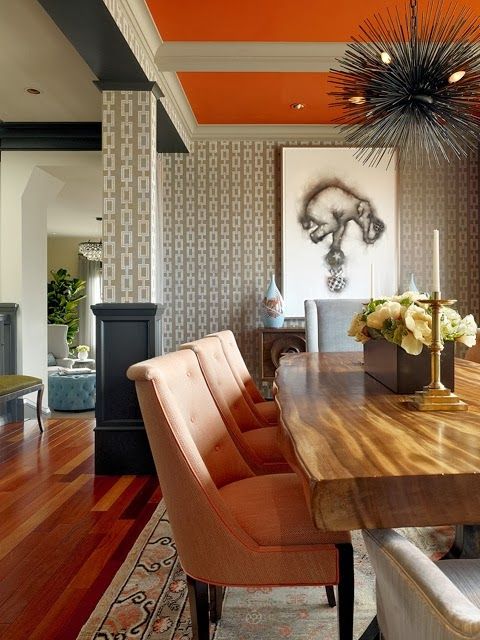 How interesting!  I love the dining room table and the chairs, the ceiling.  // Jay Jeffers