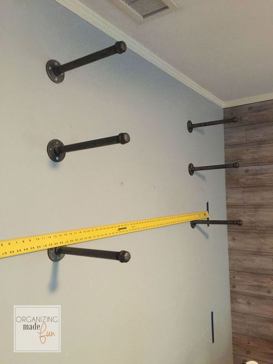 How To Add Easy Industrial Shelving On The Cheap