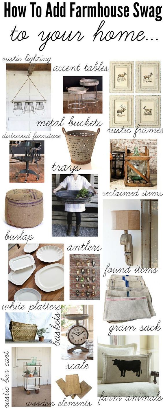 How to add farmhouse style to your home - A one stop shop with links to the items & they are all on sale!