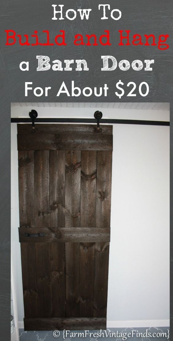 How to Build and Hang a Barn Door for about $20