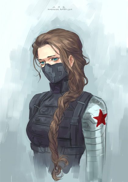 I might have to be the Winter Soldier for Halloween this year. (Gorgeous artwork, by the way.)