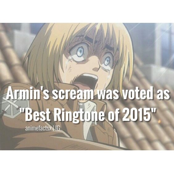 I NEED TO GET THIS RINGTONE AND PUT IT SO IF MY BROTHER (who I call Armin all the time, which he is a lot like Armin) CALLS ME I WILL HEAR HIS SCREAM