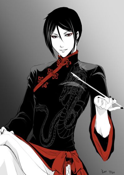 I really like Sebastian in this outfit! definitely unique. Kuroshitsuji