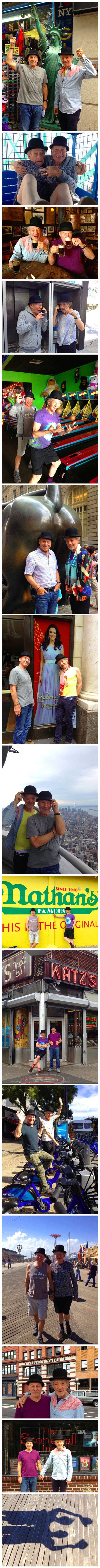 In honor of their final performances on Broadway in No Man's Land and Waiting for Godot, co-stars and best friends Sir Ian McKellen and Sir Patrick Stewart recently decided to say goodbye to New York City by releasing some funny outtakes from their adventures throughout New York.