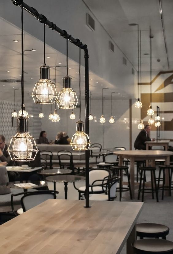 Interior with Work lamps by Form Us With Love for Design House Stockholm.