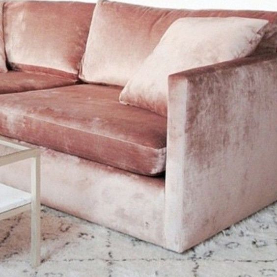 Interiors | blush pink couch | Grace Loves Lace #graceloveslace #interiors