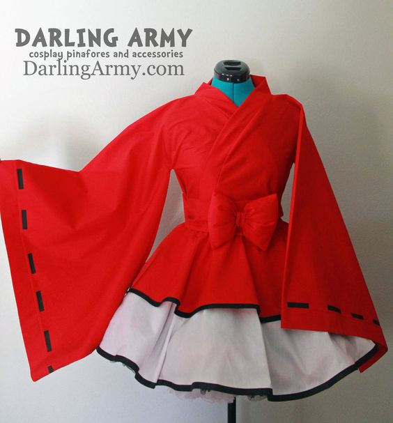 Inuyasha Cosplay Wa Lolita Kimono Dress by DarlingArmy on deviantART increibles los kimonos de todo!!!