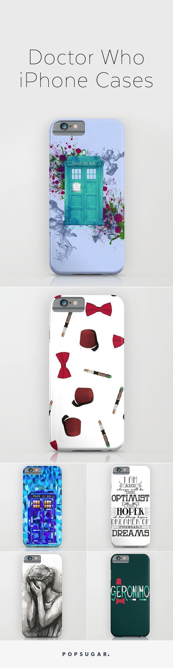 iPhone cases for serious Doctor Who fans.