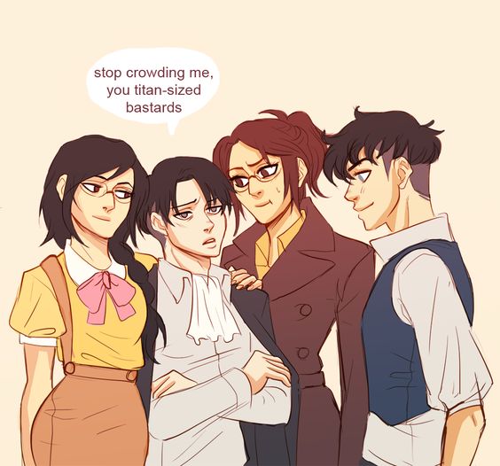 Its funny how the fam is taller then Levi . (1/2)