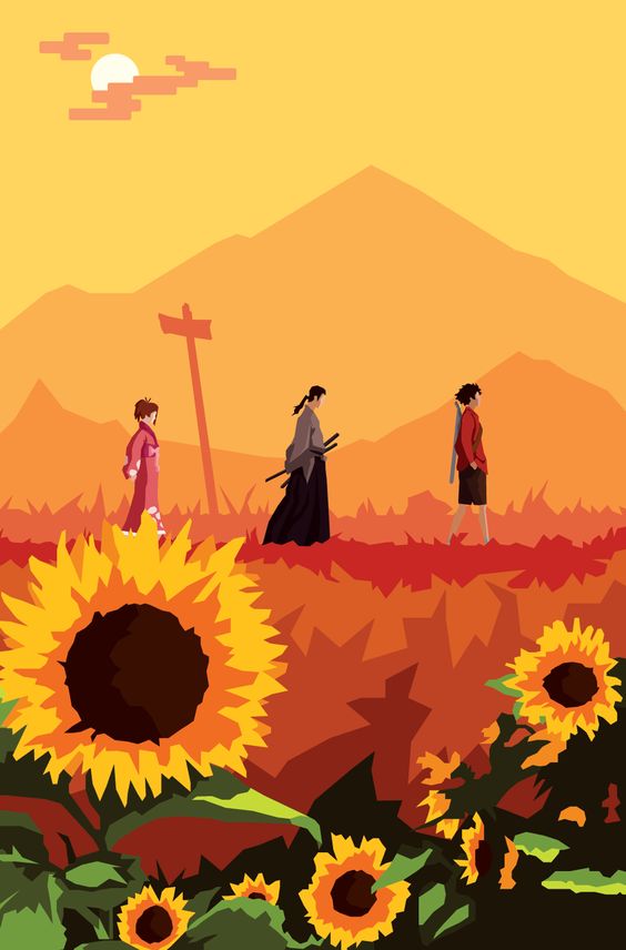 Journey to Sunflower Samurai by FireCouch on @deviantART