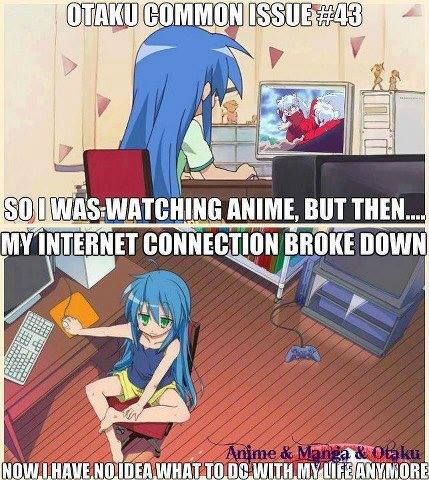Konata lucky star OMG this happened to me and first I was like 0[]0  OMG I NEED MY ANIME WHERE IS MY ANIME!!!!!!!!!!!!!!!!!!!