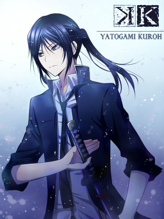 Kuroh Yatogami, the Black Dog vassal of the Colorless King. K anime