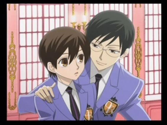 Kyoya and Haruhi from the Ouran DS game