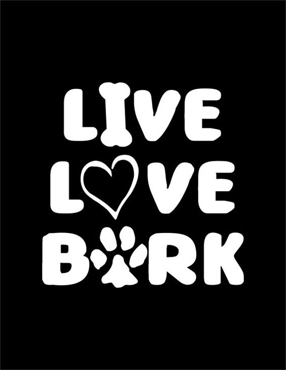 Live Love Bark Decal Car Laptop Window Dog Pet Vinyl by Overhemd, $