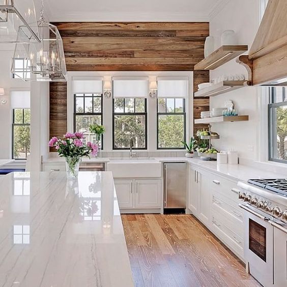Love farmhouse kitchens? These ten spaces are so perfect, you'll be ready to pull up a chair and sip on your coffee to stay and dream. Lots of inspiration!!