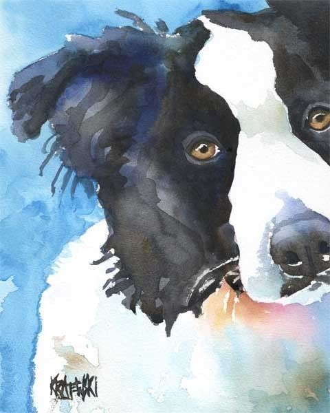 Love water colors and I love Dogs! Especially Border Collies!!