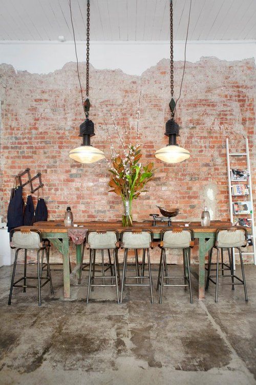 loving this industrial styled space
