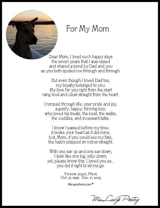Memorial Dog Poem