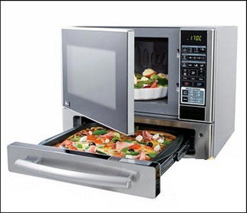 Microwave Oven with a Pizza drawer! Awesome!