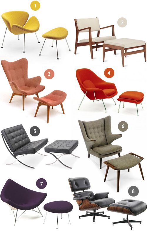 Mid-Century modern lounge chairs