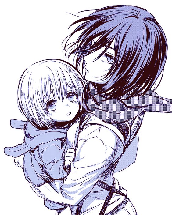 Mikasa and little Armin // AoT