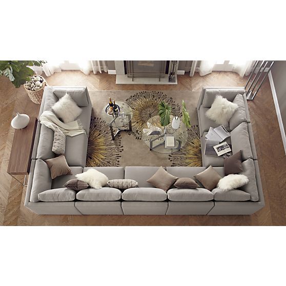 Moda 9-Piece Sectional Sofa in 15% off The Sofa Sale | Crate and Barrel