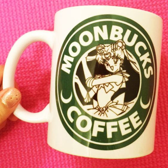Moonbucks Coffee Mug | Sailor Moon Starbucks | Anime