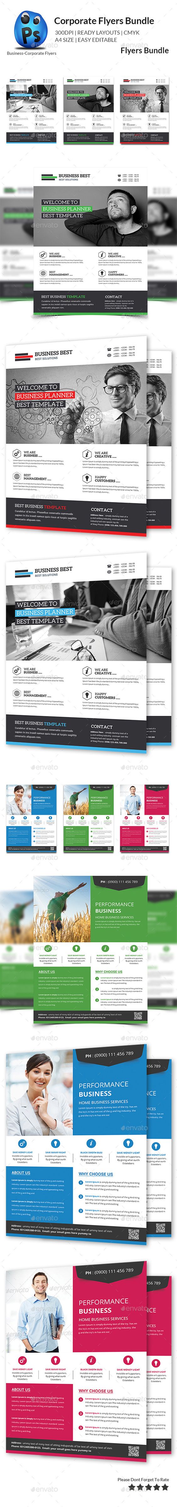Multipurpose Business Flyer Bundle - Flyers Print Templates