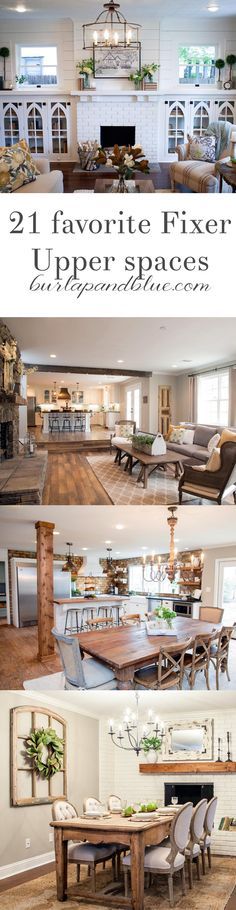 my very favorite Fixer Upper  in one blog post! Living room, dining room, bedroom 's all here!