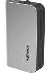 myCharge - Hub Ultra Portable Power Bank - Silver - Larger Front