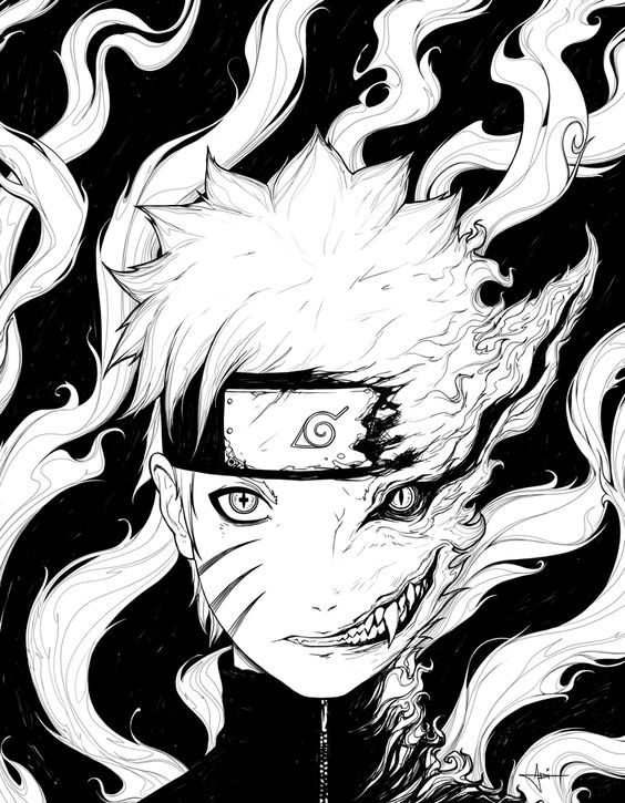 Naruto by AdrianDadich. Friggin brilliant! It brings a whole new look to Naruto's struggle with Kyuubi!