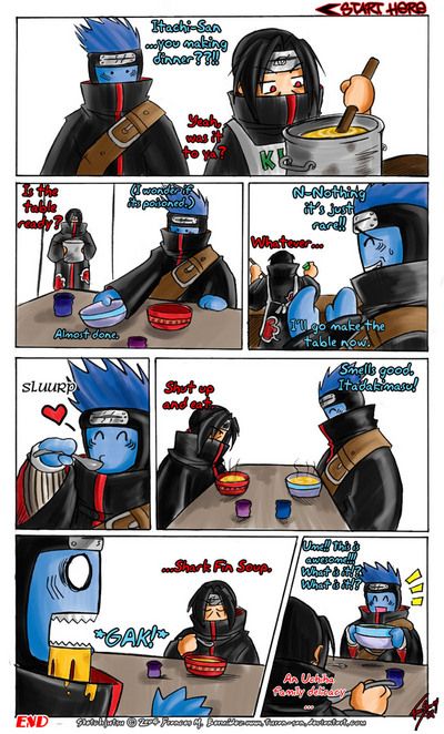 Naruto funny. Itachi and Kisame eat 