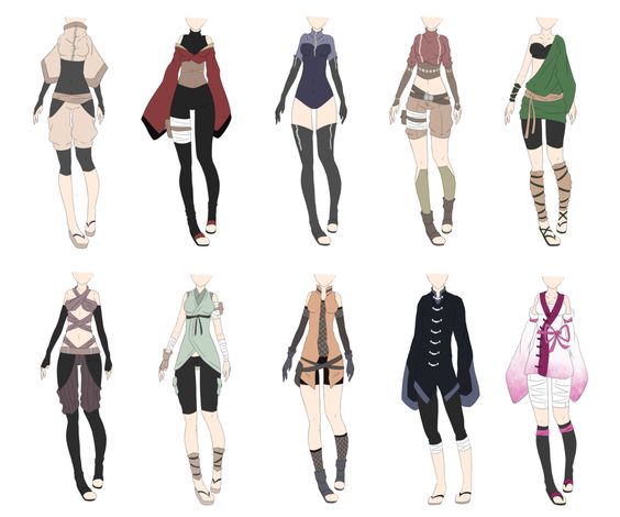 Naruto Outfit Adoptables 4 [CLOSED] by xNoakix3 on deviantART
